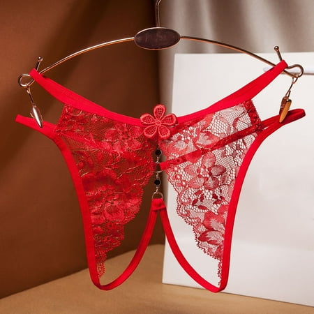 

Roliyen Sleepwear For Womens Pajamas For Women Thong Panties Thong Lace Pants Ladies Briefs Underwear