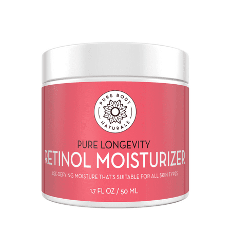 Pure Body Naturals Retinol Cream Moisturizer for Face 1.7 (Best Mens Retinol Face Cream)