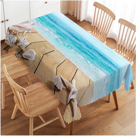 

WISH TREE Tablecloth Sunflowers Beautiful Sunflowers Wooden Plank Rectangle Table Cover Anti-Oil Tablecloth for Dining Tables Parties Wedding and Banquet Decoration