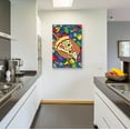 thumbnail image 4 of Epic Art 'Pizza Slice With Toppings' by Ron Magnes, Acrylic Glass Wall Art, 24"x36", 4 of 8