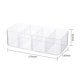 thumbnail image 3 of Contenedores de almacenamiento de plástico transparente Organizador de ropa que ahorra espacio para bufandas Calcetines Bras4 celdas, 3 of 4