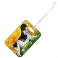 thumbnail image 1 of KuzmarK Luggage Travel Bag Tag -  English Springer Spaniel Dog Art by Denise Every, 1 of 2