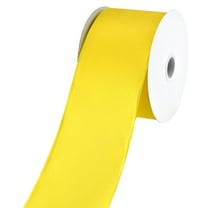Nylon Taffeta Wired Edge Ribbon, 2-1/2-Inch, 25-Yard - Yellow