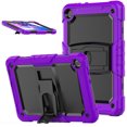 thumbnail image 2 of FJLBDE Case for Lenovo Tab M10 3rd Gen 10.1 inch 2022, Rugged Shockproof Tablet Cases Cover with Kickstand Shoulder Strap, Purple, 2 of 7