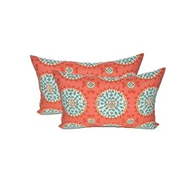 Set Of 4 Throw Pillows In Outdoor Lumbar 17 X 17 20