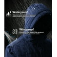 thumbnail image 5 of Lavenicole Men's Waterproof Ski Jacket Warm Winter Snow Coat Mountain Windbreaker Hooded Raincoat Navyblue S, 5 of 7
