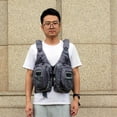 thumbnail image 3 of SIEYIO Comfortable Adjustable Fishing Vest with MultiPockets Fly Fishing Chest Pack, 3 of 20