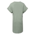 thumbnail image 5 of DHFJKG V Neck Tshirt Dresses For Women Short Sleeve Lightweight Summer Loose Fit Solid Color Mini Dress Casual Daily Wear Soft Dresses, 5 of 5