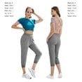 thumbnail image 7 of SPECIAL MAGIC Women's Cropped Sweatpants Capri Jogger Pants with Drawstring Waist and Side Pockets for Running Lounge Yoga, 7 of 7