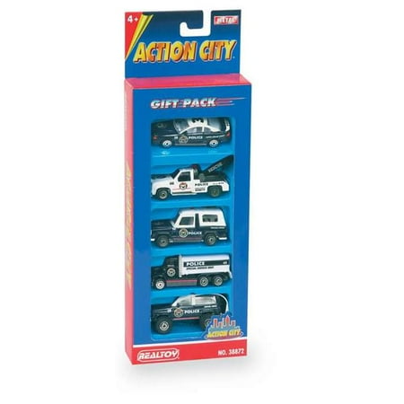 Daron Worldwide Trading RT38872P Police Dept. 5 Piece Vehicle Gift Pack