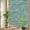 Green, variant on Green Woven Window Privacy Film, Rustic Vintage Solid Knit Fabric Texture Static Cling Stained Glass Window Sticker Decorative Removable Rainbow Film for Glass 17.7”x39.3”