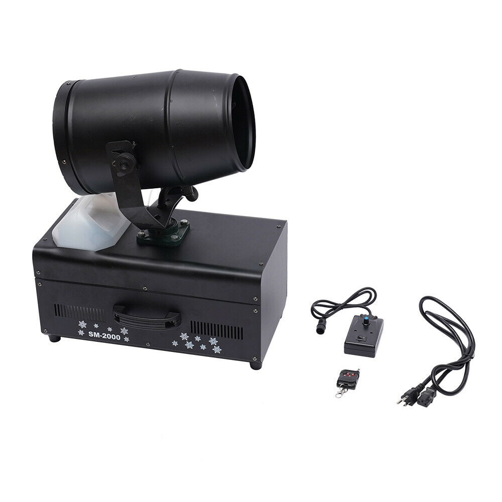 Snow Machine Shaking head Snow Storm Machine Artificial Snowflake Generator 2000w Remote 2KW Snowflake Machine Snow Effect Machine Fake Snow Making Machine Snow Blowing Club Effects Stage Shaking Head