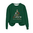 thumbnail image 2 of Crayolaes Hauts pour Femmes en Liquidation, Chandail Décontracté à Manches Longues pour Femmes, Col Rond, Vacances, Noël, Imprimé, Mignon, Ample, 2 of 3