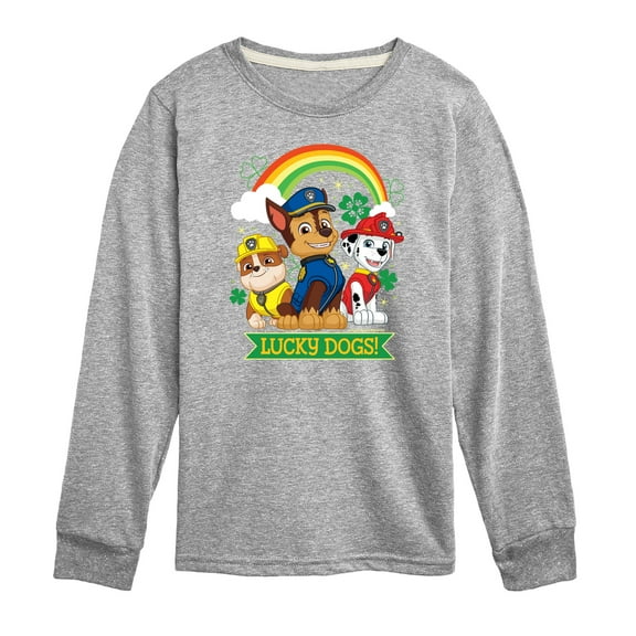 Nickelodeon - Paw Patrol - St. Patrick's Day - Lucky Dogs - Toddler And Youth Long Sleeve Graphic T-Shirt
