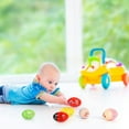 thumbnail image 4 of DEBGFS Wooden Percussion Musical Egg Maracas Egg Shakers, 6 PCS, Random Pattern, Halloween Props, 4 of 5