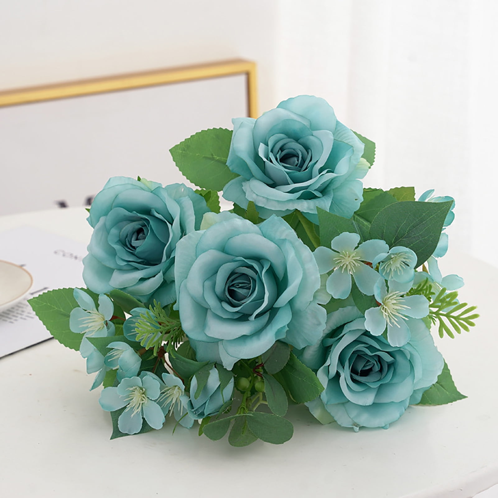 Details about   5 Head Artificial Silk Fake Large Rose Flower Hydrangea Wedding Venue Decors 