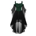 thumbnail image 1 of NMMUED Costumes de Mascarade pour Femmes Robe Gothique Tenues Gothiques pour Femmes Robe de Fête de Mascarade Vêtements Gothiques pour Femmes Robe Renaissance Femmes Costumes d'Halloween Bleu Marine TTG, 1 of 2