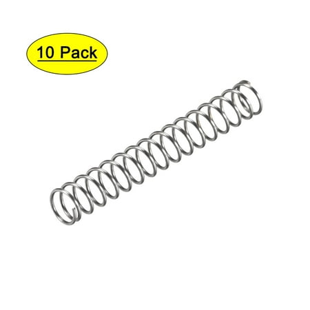 

Compression Spring 6mm OD 0.6mm Wire Size 22mm Compressed Length 40mm Free Length 10N Load Capacity 10pcs