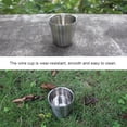 thumbnail image 4 of Greeniant Taza de Camping de acero inoxidable, Mini tazas de doble capa, tazas de café, leche, Metal, taza de agua de viaje, cena de Picnic Kits de desorden para acampar Greeniant OD031799-00, 4 of 6