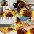 thumbnail image 5 of Custom Basketball Blanket for Boys - 40" x 50" Inches Plush Basketball Blankets Gift for Girls - Soft Warm Flannel Blankets for Crib, Couch, Sofa, 5 of 6
