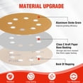 thumbnail image 3 of Discos de lija WORKPRO de 5" 150 piezas con velcro y 8 orificios, 3 of 8