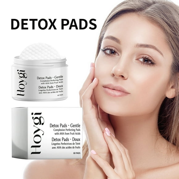 EARKITY Detox Pads, Facial Radiance Pads, Glycolic Acid Pads, Face Exfoliating Pads Salicylic Acid Wipes, Facial Scrub Pads, Resurfacing Pads for Face