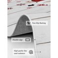 thumbnail image 3 of Christmas Winter Area Rug for Bedroom 2.7x5 Ft Holiday Xmas Dwarf Snowflake Super Soft fuzzy Throw Rug Non-Slip Fluffy Plush Indoor Floor Carpet for Living Room Nursery Home Decor, 3 of 8