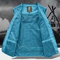 thumbnail image 4 of Big and Tall Men's Fishing Summer Vest Zip up Travel Sleeveless Cargo Jacket Outdoor Photo Hiking Hunting Work Vest with Pockets, 4 of 6
