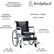 thumbnail image 2 of Andafacil® Silla de Ruedas con Comodo Asiento de Baño | Plegable, Portátil y Ergonómica, 2 of 8