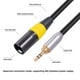 thumbnail image 5 of Cable Con Conector Macho Xlr A Conector De Audio Estéreo De 3,5 Mm Cable De Audio Con Conector Macho De 3,5 Mm A Conector Xlr De 3 Pines Con Rosca Externa Chapado En Oro, 5 of 8
