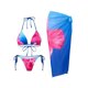 thumbnail image 2 of Trajes de Baño de Mujer con Pantalones Cortos Dos Piezas Impreso Conjunto Largo Torso Tanque Desmontable Sostén Acolchado para la Fiesta de la Piscina de la Playa, 2 of 6