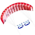 thumbnail image 1 of 1.4m Colorful Double Flying Line Wing Kite Stunt Power Kite Soft Giant Flying Kite Sports Beach Kite, 1 of 8