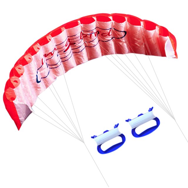 1.4m Colorful Double Flying Line Wing Kite Stunt Power Kite Soft Giant Flying Kite Sports
