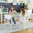 thumbnail image 2 of Martha Stewart Crafting Kids' Stool Set of 2 - Creamy White: Children's Wooden Anti-Tipping Chair for Arts and Crafts Activity Table, 2 of 3