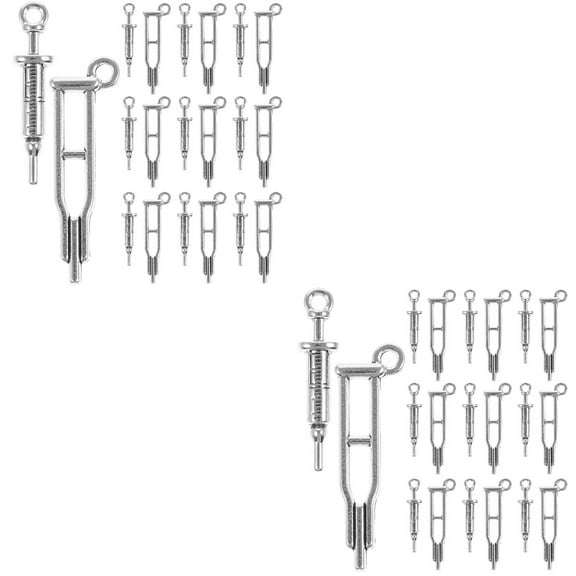 MLINS 40 pcs Nurse Charms Doctor Key Chain Backpack Pendant Key Hanging Prop Nurse Day Gift
