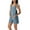 Gray Blue, variant on Fantaslook Waffle Jumpsuits for Women Summer Trendy Button Sleeveless Romper Ajustable Strap Shorts Overalls with Pockets