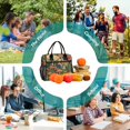 thumbnail image 6 of FORMRS Insulated Lunch Bag for Work School Unisex Large Capacity Cooler with Shoulder Strap, Floral Mushroom, 6 of 6
