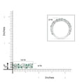 thumbnail image 6 of ANGARA Natural Nature Inspired Round Emerald & Diamond Vine Ring in 14K White Gold for Women (Size-1.5mm) | May Birthstone, Birthday, Anniversary, Jewelry Gift for Women | Natural Emerald Ring, 6 of 10