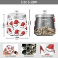 thumbnail image 2 of Yayeee Ashtray with Lid for Cigarette Smokeless Stainless Steel Home Ash Holder, Red Santa Hats Pattern, 2 of 7