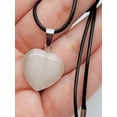 thumbnail image 6 of Natural Heart Shaped Cat Eye Handmade Pendant Necklace Chain Pendant Necklace, 6 of 6