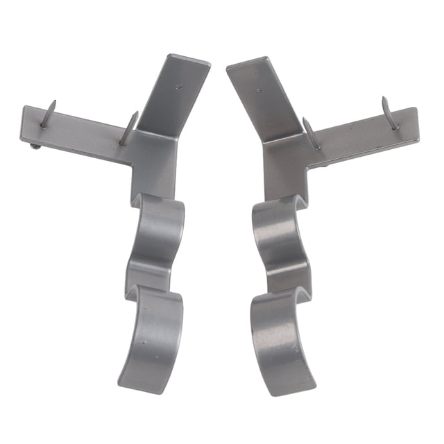 Supports de Tringle à Rideau, 2 Pcs Supports de Tringle à Rideau Double Design Épuré