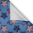 thumbnail image 6 of Ambesonne 4th of July Valance & Curtain, Patriot Motifs, 55"x24", Azure Blue Magenta, 6 of 6