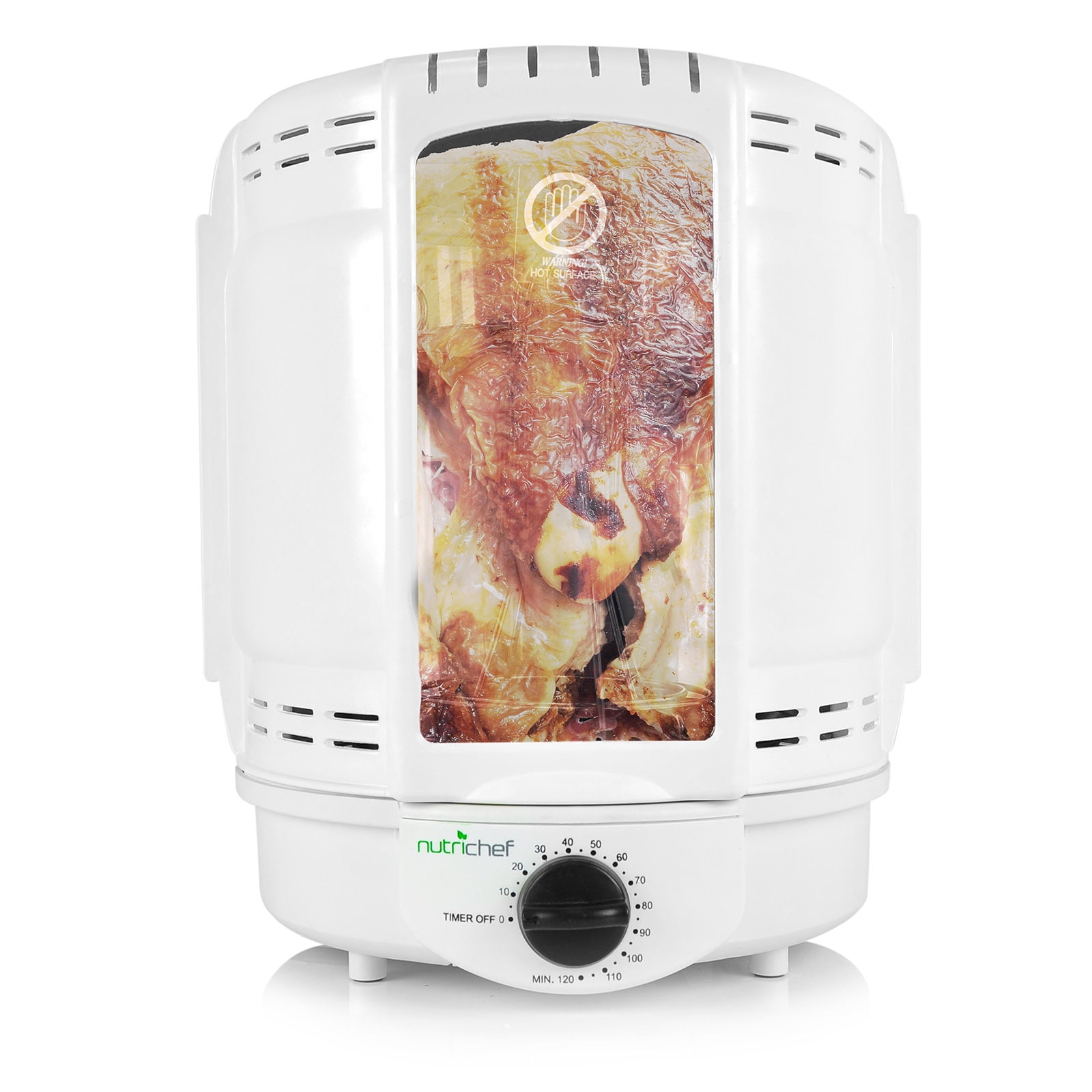 NutriChef Vertical Countertop Rotisserie Rotating Oven