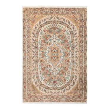 Mogul, One-of-a-Kind Hand-Knotted Area Rug - Beige, 6' 2" x 9' 2"