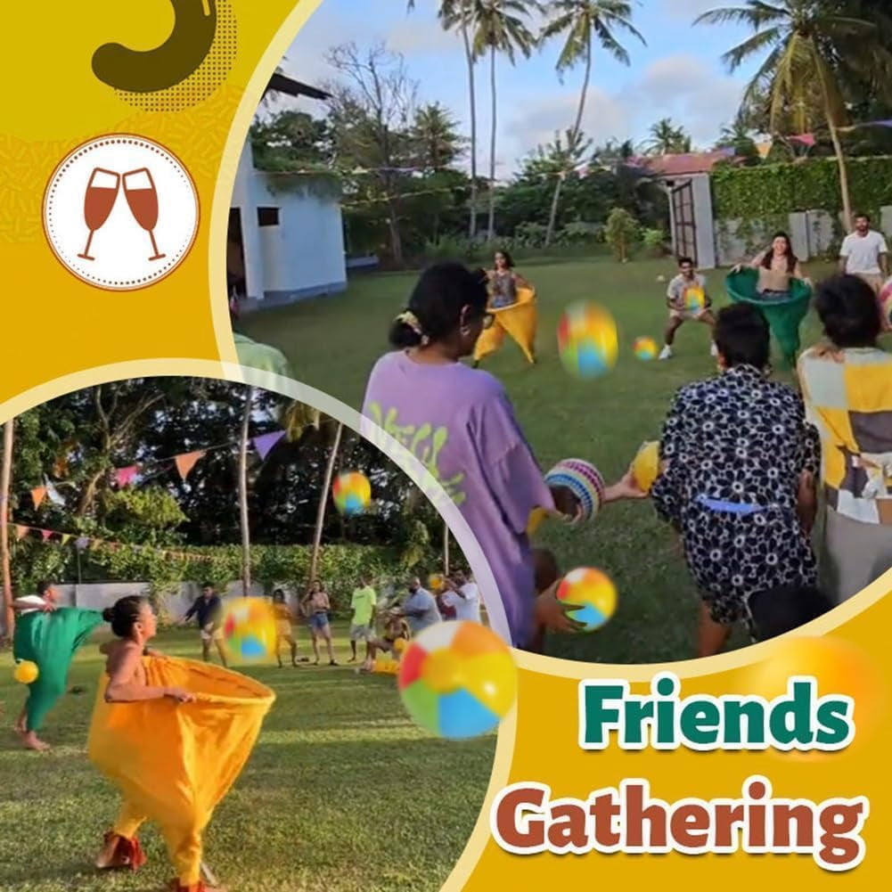 Granny Pants Yard Game Set Outdoor for Adults, Giant Pants Outdoor Game Sets with Bouncy Balls and Pump, Big Field Day Family Recreational Reunion Tossing Games