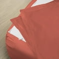 thumbnail image 3 of Sheet has Zipper Fitted Sheet, (California King Size 72x84) 18 Inch Deep Pocket, 100% Egyptian Cotton, 800 TC, Solid Brick Red Color., 3 of 10