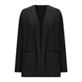 thumbnail image 4 of zbxnLI Women's Lightweight Cardigans Long Sleeve Hollowed out Open Front Casual Thin Cardigan Outwear with Pockets, 4 of 7