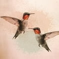 thumbnail image 2 of Kimberly, Allen 15x15 Black Ornate Wood Framed with Double Matting Museum Art Print Titled - Hummingbird Flight, 2 of 4