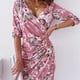 thumbnail image 1 of Vestido largo de playa con estampado floral vintage y cuello en V de verano para mujer Ormromra HMJM229-7, 1 of 4