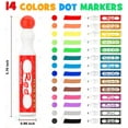 Shuttle Art Dot Markers, 14 Colors Highly Washable Bingo Daubers